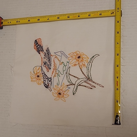 Vintage Hand Stitched Maryland State Bird & Flower. - Picture 13 of 16